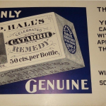 2. Advertisement for Dr. P. Halls Celebrated Catarrh Remedy