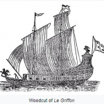 Woodcut of Le Griffon
