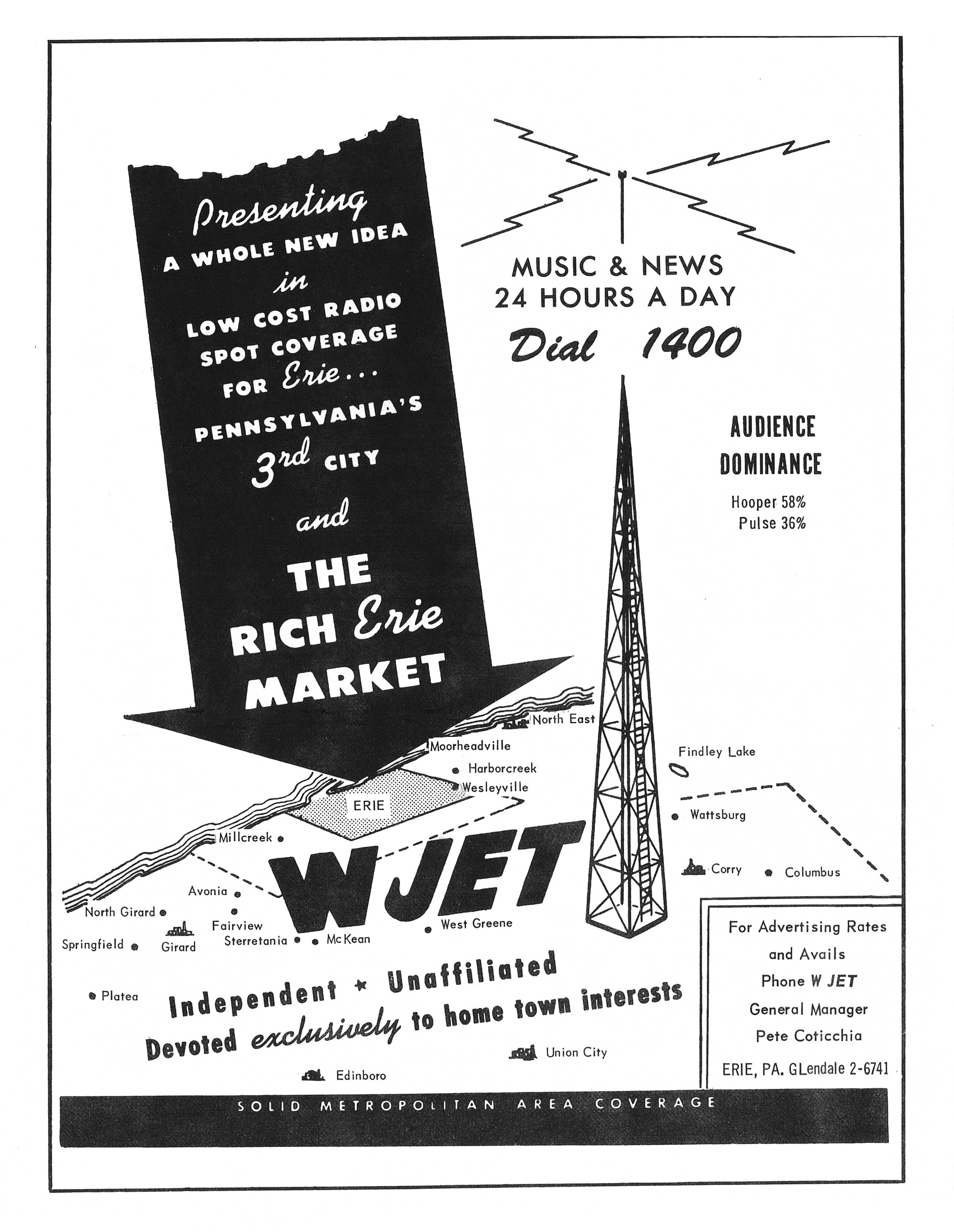 WJET Erie City  Dir 1962 p82