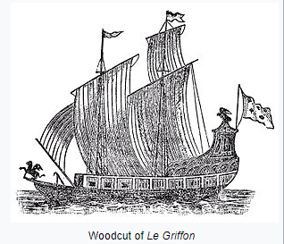 Woodcut of Le Griffon