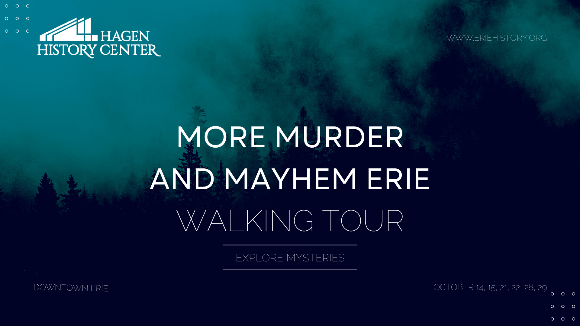 more murder and mayhem erie walking tour